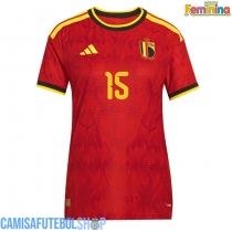 Camisa de time de futebol Bélgica Thomas Meunier #15 Replicas 1º Equipamento Feminina Mundo 2026 Manga Curta